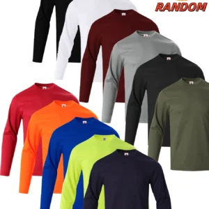 6-Pack Men’s Quick-Drying Long Sleeve T-Shirts – Random 11 Color
