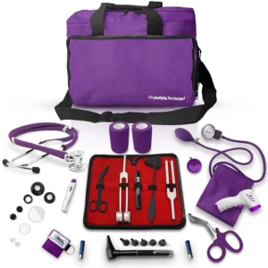 18-Piece Nurse Starter Kit – Complete Medical Set with Stethoscope, BP Monitor, Otoscope & More