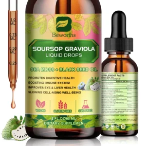 60ml Soursop Graviola Extract Drops Support Immunity and Kidney Health