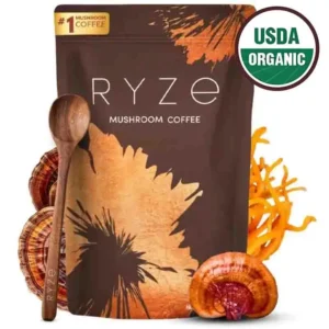 Organic Mushroom Coffee – Shiitake & Cordyceps Blend for Focus, Energy & Wellness