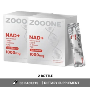 NAD+ Liquid Supplement 1000mg – Nicotinamide Riboside, Resveratrol & PQQ (Liquid Packets)
