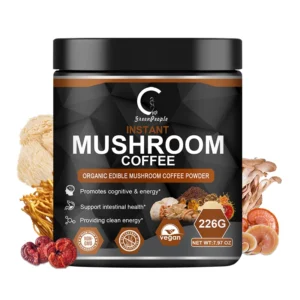 GPGP GreenPeople 226G Lion's Mane Mushroom Coffee with Reishi, Cordyceps & Turkey Tail - Energy, Mental Clarity & Focus, Brain Booster