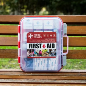 RHINO RESCUE 350-Piece OSHA All-Purpose First Aid Kit – Professional Medical Supplies for Home, Office, School & Emergencies