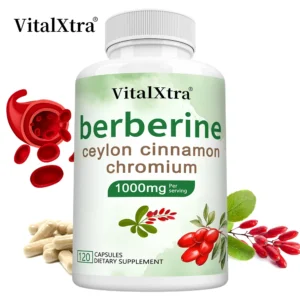 Berberine HCl with Ceylon Cinnamon 1000mg – Metabolic Wellness Supplement | 120 Capsules