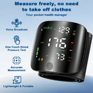 Digital Wrist Blood Pressure Monitor – Automatic BP & Pulse Meter